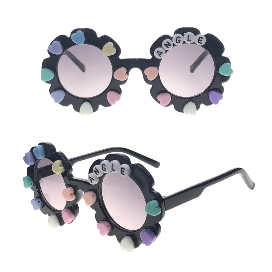 New Design Colorful Decoration Kids Fashion Sunglasses